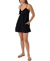 O'Neill Juniors' Natalya Sleeveless Tie-Front Mini Dress