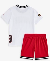 Jordan Little Boys Play-Off Logo T-Shirt & Shorts Set