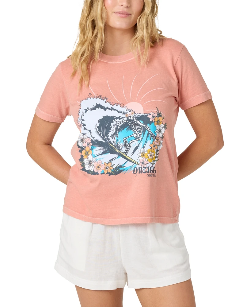 O'Neill Juniors' Saltwater Surfer Short-Sleeve Cotton Graphic T-Shirt