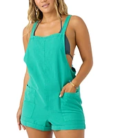 O'Neill Juniors' Summerlin Cotton and Linen Sleeveless Romper
