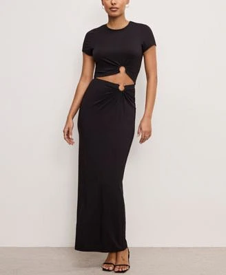 Good American Womens Stretch Jersey Top Stretch Jersey Maxi Skirt