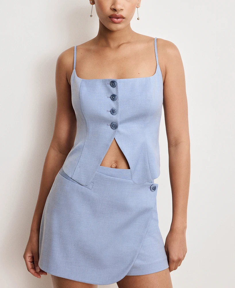 Good American Women's Twill Suiting Cami Top
