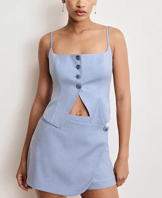 Good American Women's Twill Suiting Cami Top