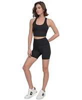Dkny Sport Women's Balance Compression Super-High Rise Bike Shorts
