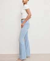 Good American Women's Soft Tech Legs Flare Jeans