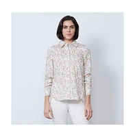 Etcetera Women's Floral Print Blouse Topiary