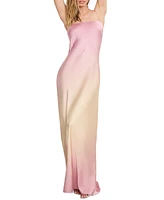 Good American Women's Satin Slip Maxi Dress