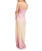 Good American Women's Satin Slip Maxi Dress