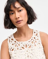 On 34th Women's Crochet Scallop-Hem Tank, Exclusively at Macy's