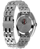 Timex Men's Mechanical Automatic Silver-Tone Stainless Steel Watch, 39mm