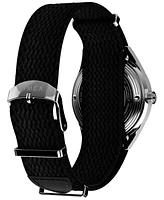 Timex Men's Mechanical Automatic Black Nylon Strap Watch, 38mm