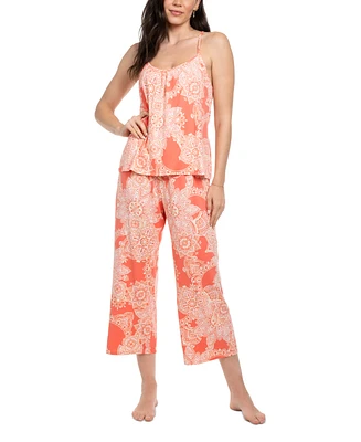 Linea Donatella Women's Paisliegh Cropped Pajama Set