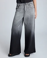 Kenneth Cole Women's Ombre Wide-Leg Jeans