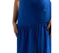 Bcx Juniors' Cotton Clip-Dot Tiered Maxi Skirt