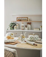 Mackenzie-Childs Sterling Check Ceramic Rolling Pin