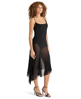 Steve Madden Women's Louisa Sleeveless Mesh Midi Dress