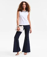 I.n.c. International Concepts Women's Embellished-Neckline Cotton Tank Top, Exclusively at Macy's