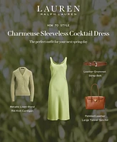 Lauren Ralph Women's Charmeuse Sleeveless Cocktail Dress