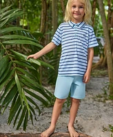 Hurley Little Boys H2O-dri Stripe Polo & Shorts Set