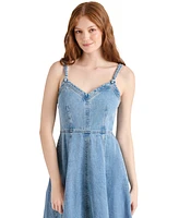Steve Madden Women's Harley Cotton Smocked-Back Dress