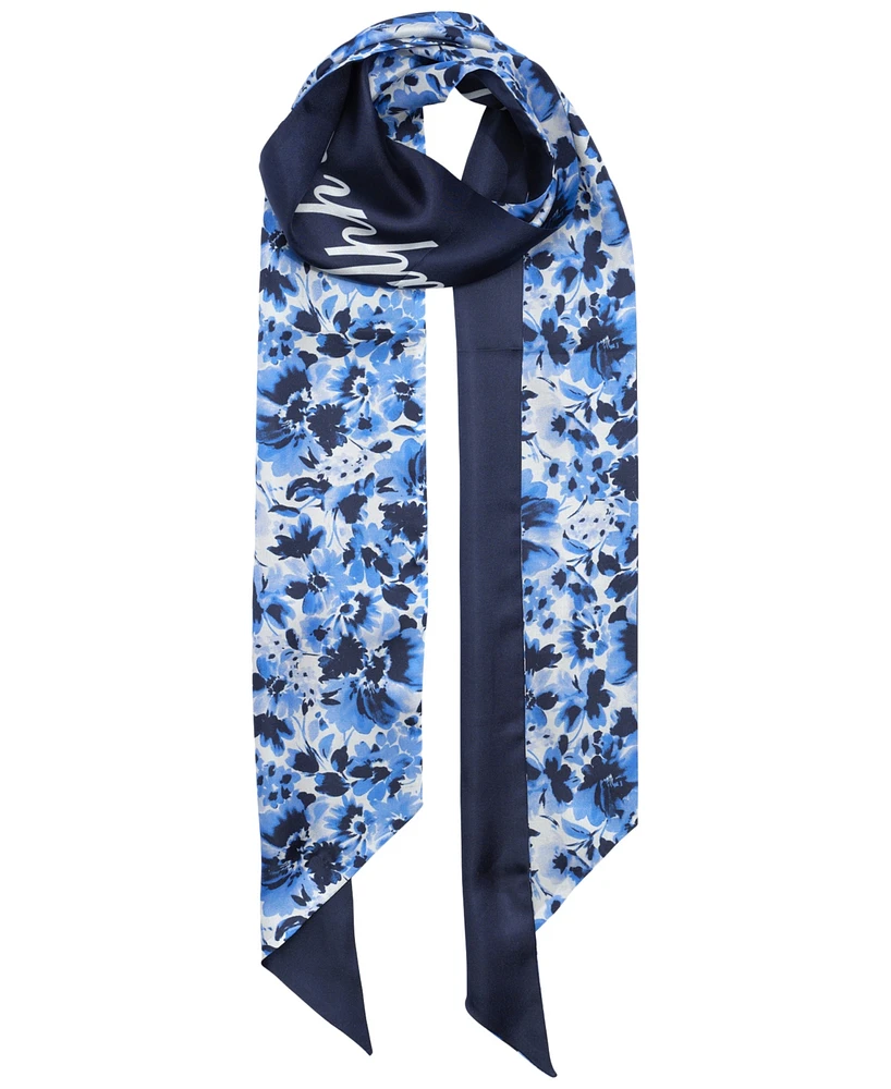 Lauren Ralph Floral Tubular Skinny Scarf