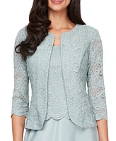 Alex Evenings Plus Lace Dress & Jacket