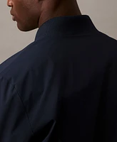 Calvin Klein Men's Logo-Print Matte Bomber Jacket
