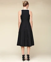 Avec Les Filles Women's Panelled Halter Swing Dress