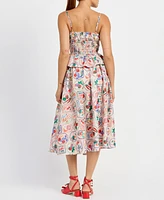 En Saison Women's Nayeli Printed Midi Skirt