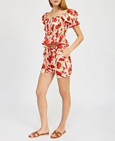 En Saison Women's Josie Belted Shorts