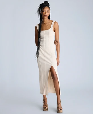 Kenneth Cole Women's Seamed Knit Bodycon Midi Dress