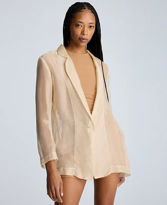 Kenneth Cole Women's Organza Boyfriend Blazer