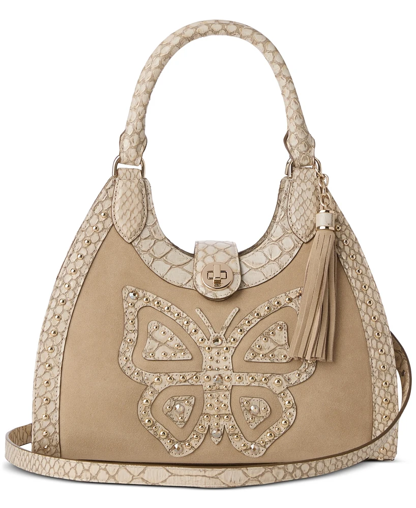 Brahmin Adrian Wind Chime Sapelo Small Leather Satchel