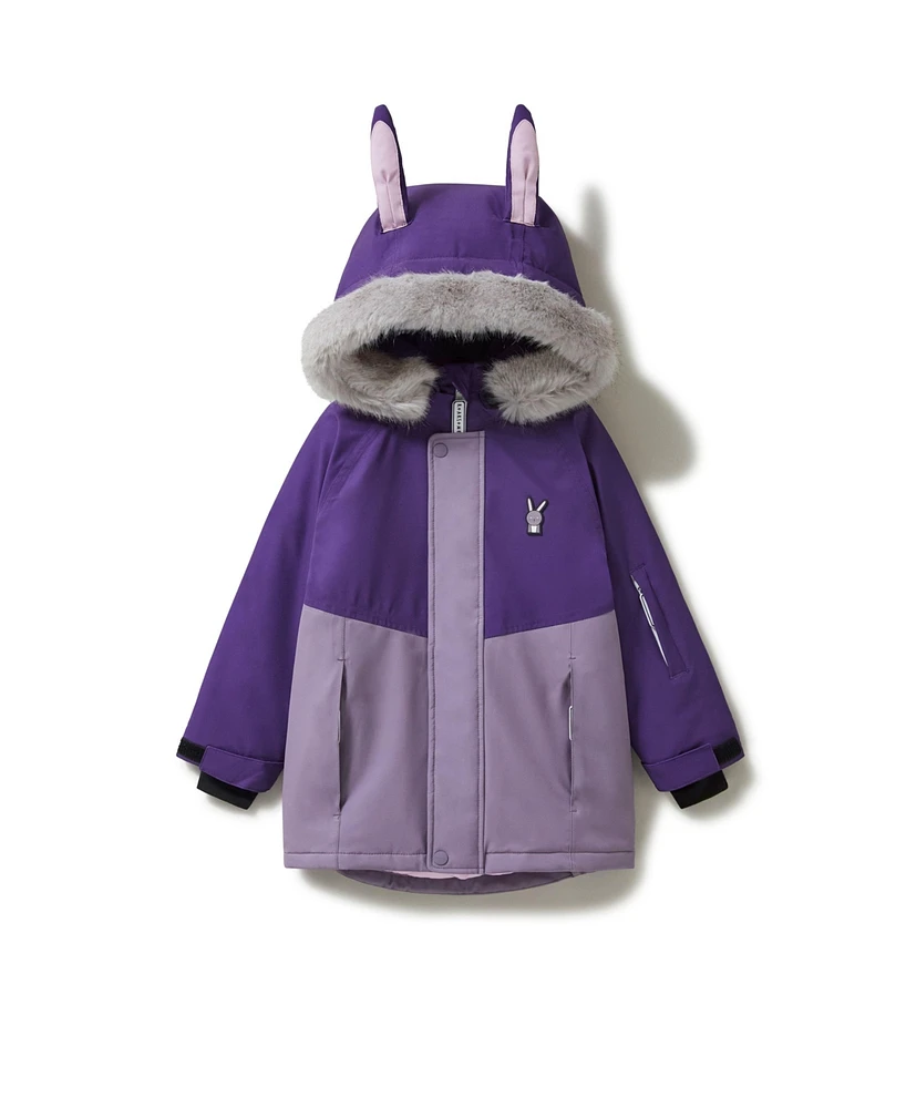 Roarsome Little Girls Hop the Bunny Ski Jacket