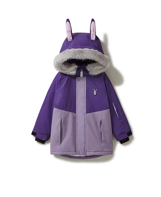 Roarsome Little Girls Hop the Bunny Ski Jacket