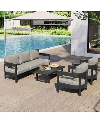 High-Quality Outdoor Seating Set with Thick Cushions