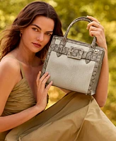 Brahmin Caroline Wind Chime Cumulus Small Leather Satchel