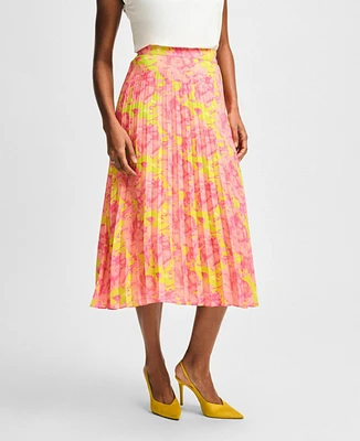 Isaac Mizrahi Women's Pleated Midi Skirt