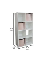 Cube Storage Bookcase – Tall 8-Compartment Organizer