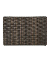 Faux Rattan Wicker Accent Table