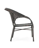 Stackable Wicker Outdoor Club Chairs - All Weather & Comfy