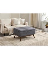 Mid-century modern storage bench/coffee table, Assembled, Living/entry/family room