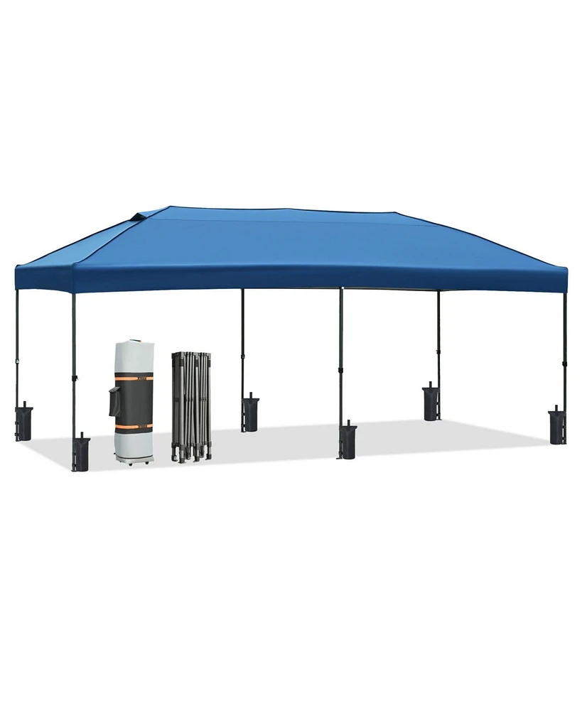 10x20 Pop-Up Canopy with Sidewalls (Blue) - Wheeled Bag