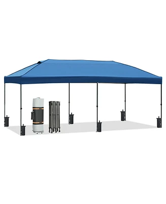 10x20 Pop-Up Canopy with Sidewalls (Blue) - Wheeled Bag