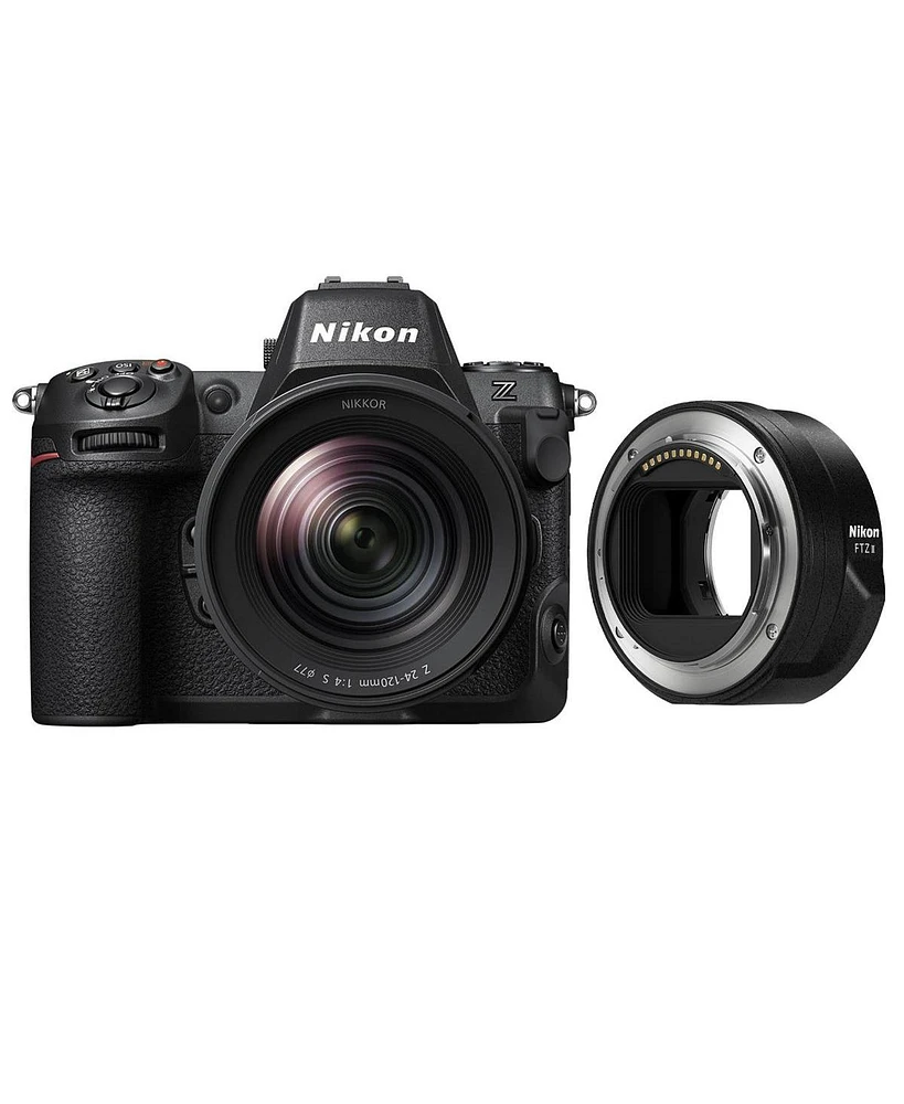 Nikon Z8 Mirrorless Camera with Nikkor Z 24-120mm f/4 S Lens, Ftz Ii Mount Adapter