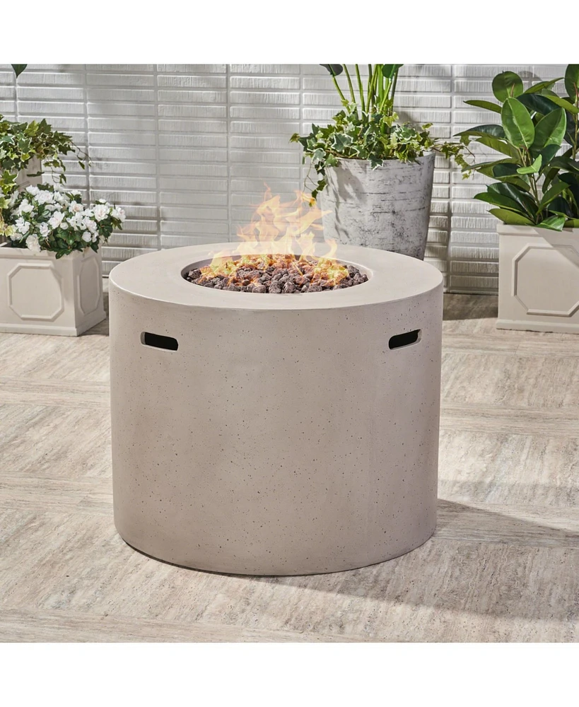 Lightweight Concrete Fire Pit - Patio Heater & Gathering Spot