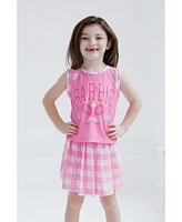 Barbie Girls Tank Top and Pleated Skort Outfit Set to