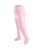 Touched by Nature Toddler and Kids Girl Cotton Tights, Cream Pink, 12-14 Years