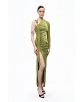 Nocturne Women's One Sleeve Maxi Dress
