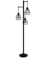 StyleCraft Home Collection 71.5" Madison Contemporary Three Pendant Steel Floor Lamp